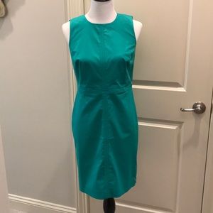 Ann Taylor Fitted Classic Green Dress